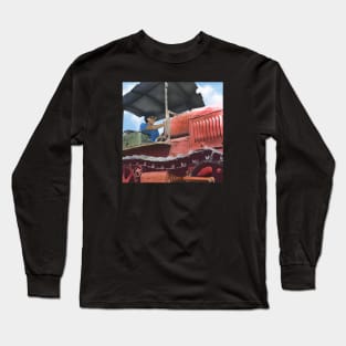 Israel, Kibbutz Ma’abarot, Tractorist. 1940 Long Sleeve T-Shirt